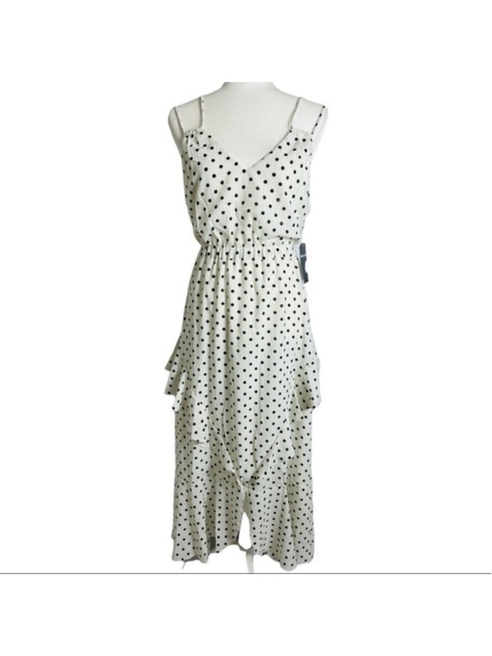 lululemon athletica Cream Maxi Dress with Black Polka Dots